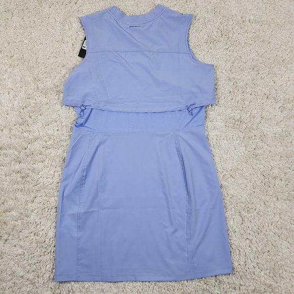 Eddie Bauer Active Dress Womens Medium Purple 4 Way Stretch Woven Zipper Pockets - Picture 5 of 12